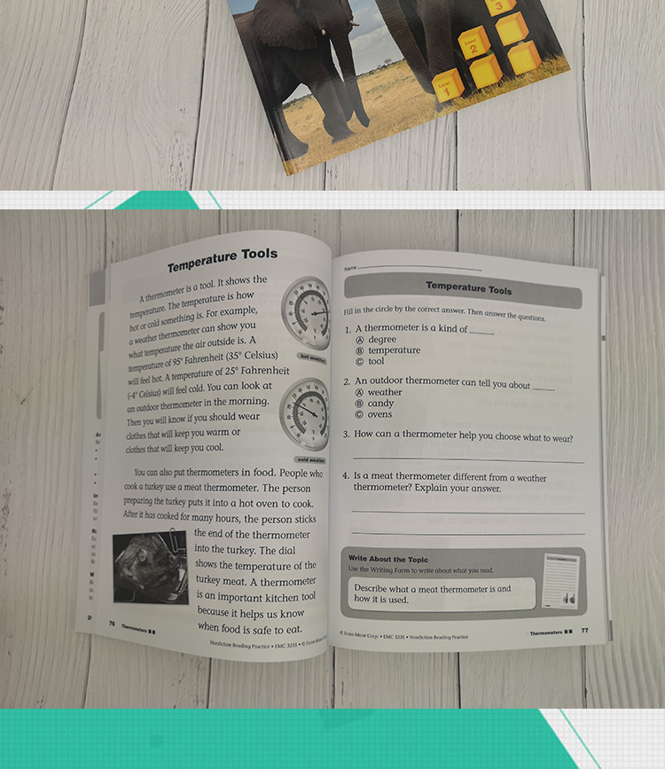 小学低年级 Nonfiction Reading Practice Grade 1-2-3年级 非虚构故事阅读强化 3册 美国加州教材阅读与实践 Evan Moor
