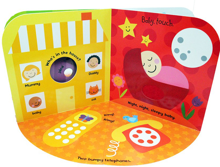 英文原版 Ladybird系列 Moo Moo/ Tummy Time 2册合售 大开本纸板触摸书 360度剧场立体书 儿童早教益智绘本