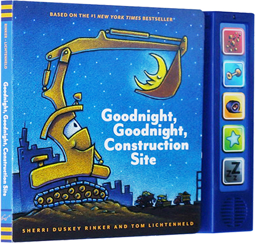 晚安，工地上的车 纸板发音书 英文原版 Goodnight Goodnight Construction Site 幼儿STEM科普图画书