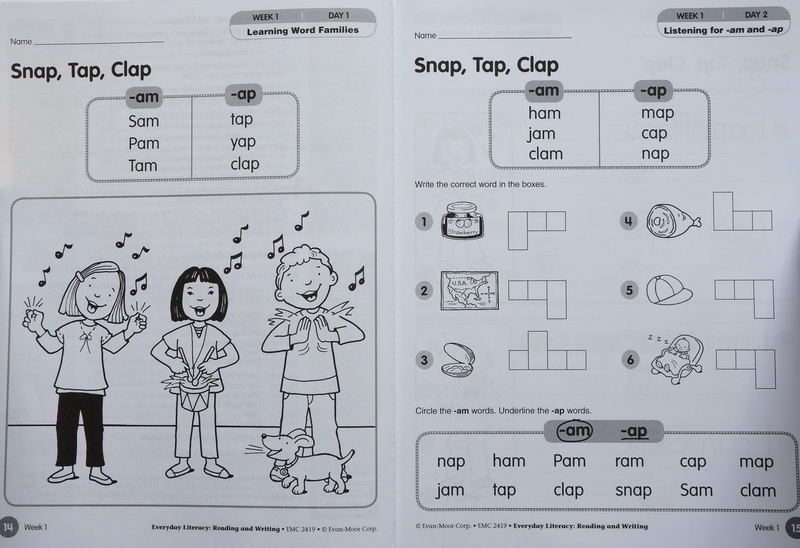 英文原版 Everyday Literacy-Reading and Writing, Grade 1 加州教材