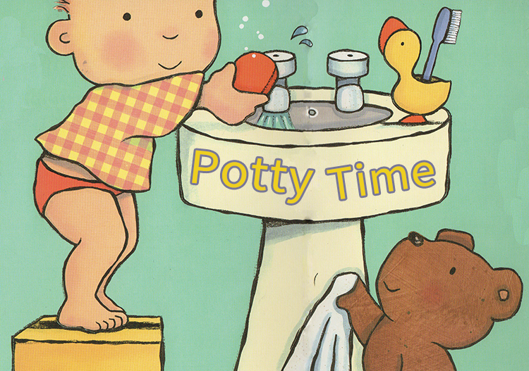 现货 Potty Time! 马桶/厕所时间 英文原版 宝宝启蒙绘本 纸板发音书 儿童认知启蒙 儿童绘本图画玩具书 儿童宝宝学习常识