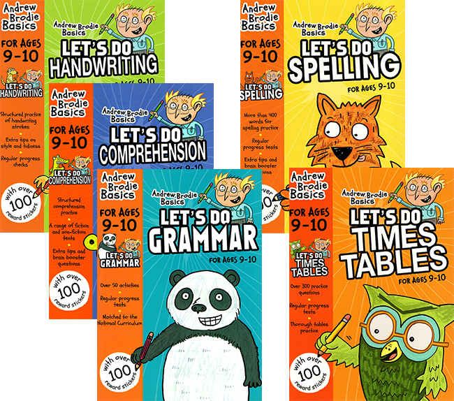 英国小学教辅综合练习 Andrew Brodie Let’s do Spelling/Comprehension/Grammar 9-10岁 5册套装 外语学校课外辅导用书