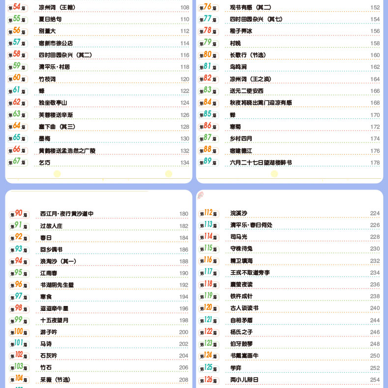 小学生必背古诗文+专项训练126篇 全套新小学生必背必备古诗词大全集古文经典诵读一二三四五六1-6年级唐诗宋词必读部编人教版