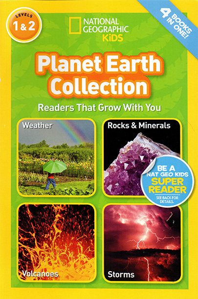 英文原版 National Geographic Kids Planet Earth collection 4个地球故事合辑 L1L2 美国国家地理儿童百科分级读物 小学STEM课程