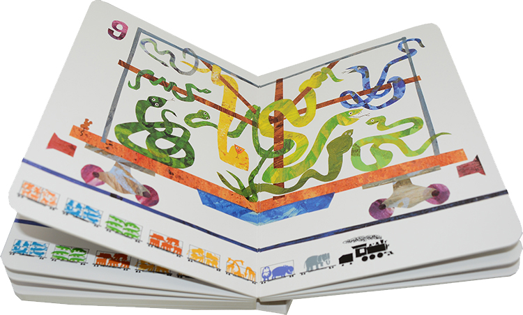 英文原版 1 2 3 to the Zoo 数字动物园 儿童启蒙纸板书 艾瑞卡尔 吴敏兰书单 Eric Carle 图画书