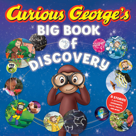 英文原版 Curious George’s Big Book of Discovery 好奇猴乔治 精装绘本 8个故事合辑 百科知识 儿童图画故事书