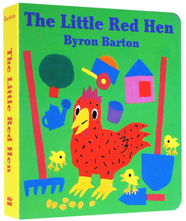 The Little Red Hen 小红母鸡 红鸡妈妈 儿童英语启蒙纸板书 拜伦巴顿 Byron Barton 幼教英语启蒙认知 英文原版绘本
