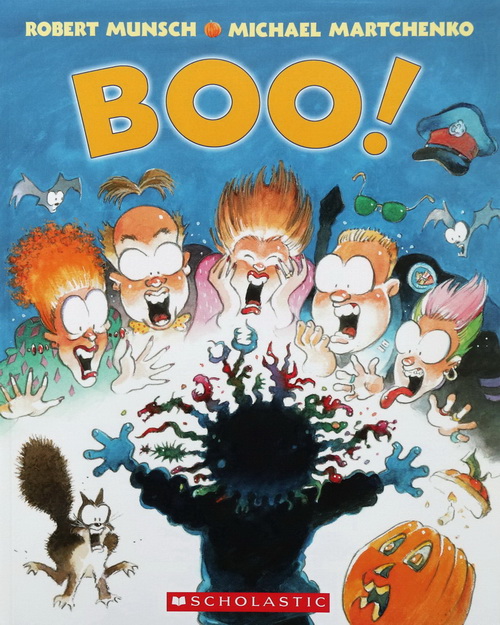 Boo! 蒙施爷爷讲故事 Robert Munsch 系列英文原版绘本 A4大开本 儿童启蒙睡前故事 幽默故事书
