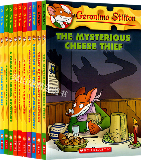 老鼠记者 31-40 进口儿童小说桥梁书 Geronimo Stilton 英文原版 赠环保手提袋 全彩漫画插画探险章节小说7-12岁青少年文学读物