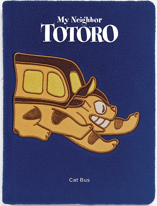 英文原版 龙猫 蓝绒面笔记本 My Neighbor Totoro Cat Bus 宫崎骏电影周边礼品书 吉卜力工作室