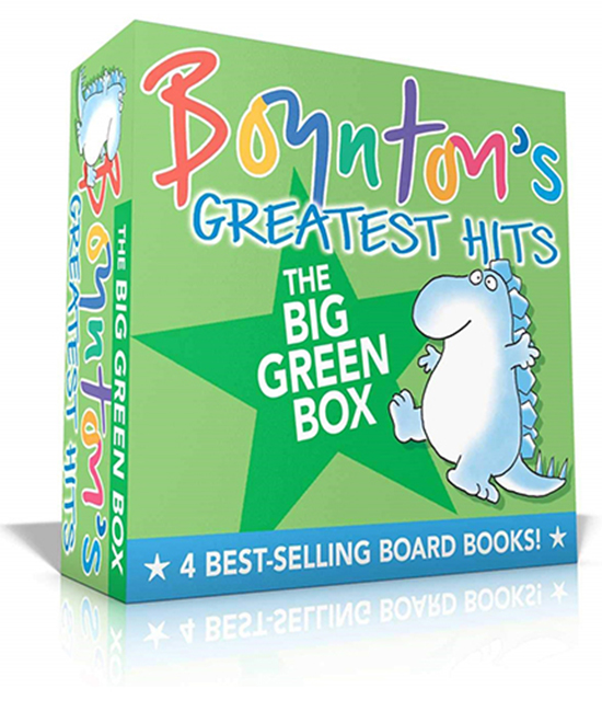 英文原版 Boynton’s Greatest Hits The Big Green Box 桑德拉·博因顿启蒙经典 情绪管理绘本 4册礼盒装纸板书