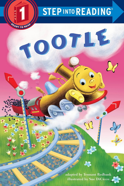 英文原版 Tootle/Little Red Caboose/Scuffy 交通工具 3册 step into reading 美国兰登经典分级读物