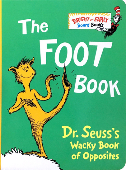 英文原版 Dr Seuss ABC/Fox in Socks/The Foot Book/Hop on Pop 廖彩杏书单 苏斯博士4册 纸板书 儿童英文启蒙韵文绘本