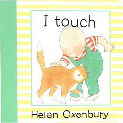英文原版 Helen Oxenbury I see/touch/can/hear 纸板书4册合售 幼儿认知启蒙绘本 手掌书