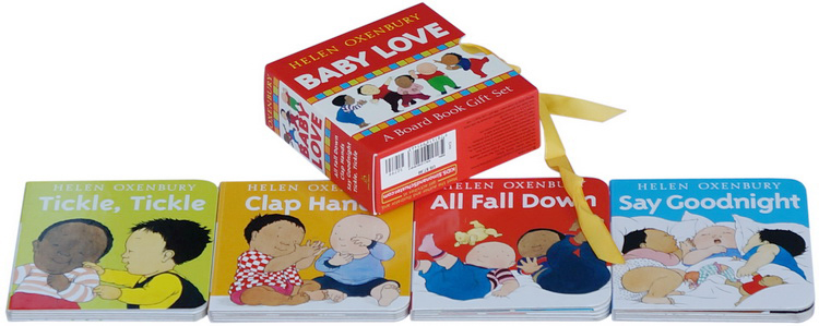 英文原版 Baby Love a Board Book Gift Set 4册盒装纸板书 幼儿行为习惯培养 手掌书 儿童启蒙早教绘本 Helen Oxenbury