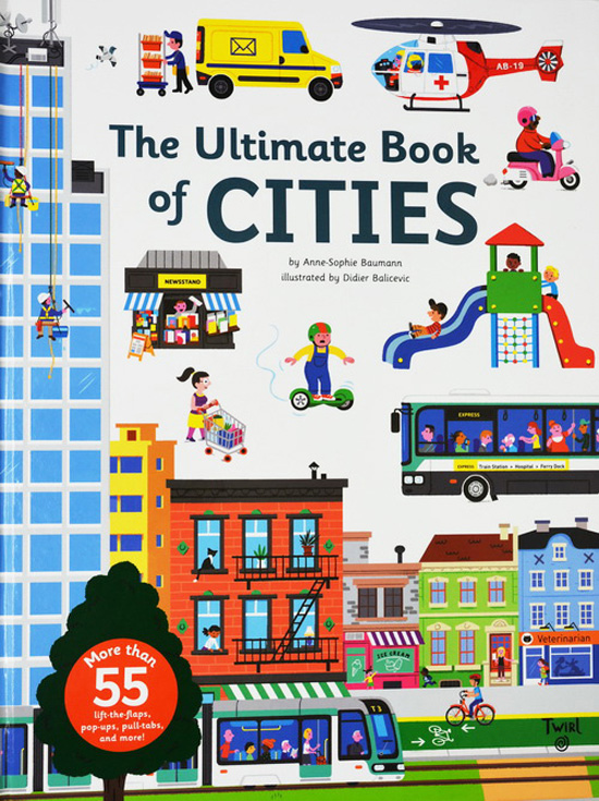 英文原版 The Ultimate Book of Cities 精装 城市 立体机关操作书 科普百科翻翻书 STEM启蒙科普绘本 l Twirl 法国艺术品