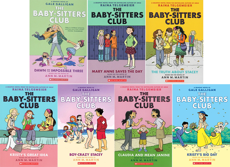 英文原版 The Baby Sitters Club Graphix 俏保姆俱乐部7册 全彩漫画 儿童课外阅读故事书