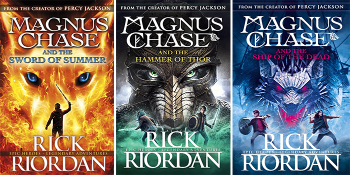 第四季三部曲 Rick Riorda Magnus Chase 波西杰克逊北欧神话系列3册 The Sword of Summer 马格纳斯与仙宫之神英文原版小说