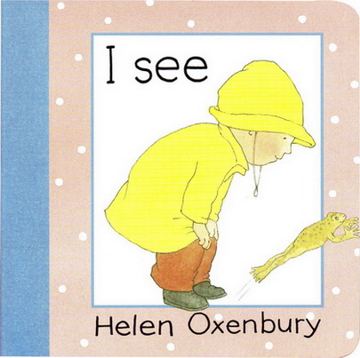 英文原版 Helen Oxenbury I see/touch/can/hear 纸板书4册合售 幼儿认知启蒙绘本 手掌书