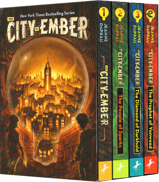 预售 微光之城 英文原版 The City of Ember Complete Boxed Set 魔幻奇幻小说4册盒装 青少年英语课外阅读书籍