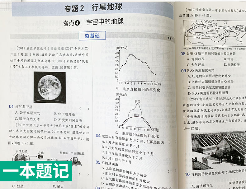 2020高考一本题记地理星推荐图书 刷题笔记一本全快速提分一年好题高考真题一二三轮复习资料高中知识点归纳总结资料辅导书教辅书