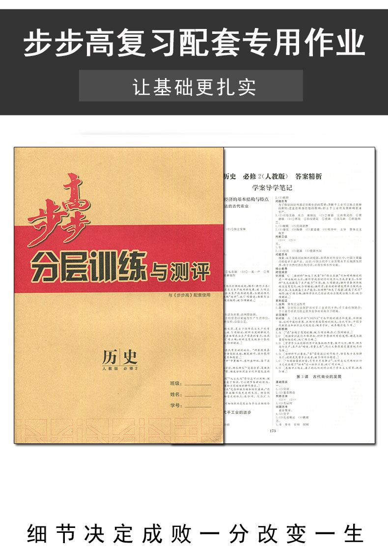 【人教版17省使用】2020新版金榜苑步步高学案导学与随堂笔记 高中历史必修二/必修2（人教版）同步课时作业组合练习资料 附答案