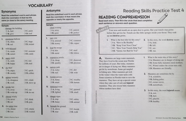 学乐成功系列 Scholastic Success with Multiplication Facts, Grades 3-4 三年级 四年级 乘法练习 小学生家庭练习册 英文原版