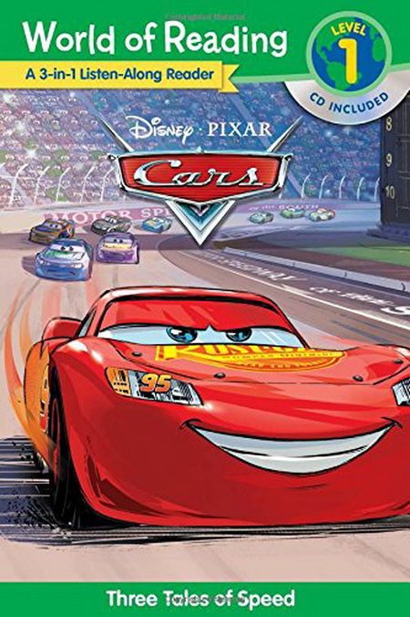 英文原版绘本 World of Reading 3-in-1 汽车总动员 3合1附CD Cars/Racing Days/Rally to the Finish