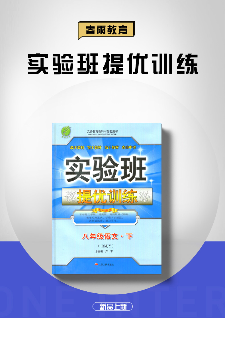 【人教版】2020春全新 春雨教育 实验班提优训练 语文 八年级下/8年级/初二 下册 RMJY版 直击中考语文 同步初中课时类教辅练习册