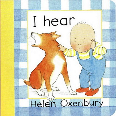 英文原版 Helen Oxenbury I see/touch/can/hear 纸板书4册合售 幼儿认知启蒙绘本 手掌书
