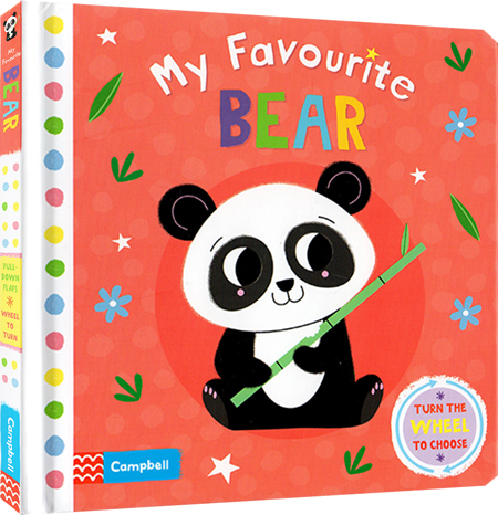 英文原版myfavouritebear幼儿启蒙认知纸板翻翻书亲子互动学习05岁