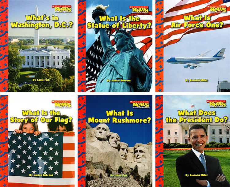 英文原版 Scholastic News Nonfiction Readers American Symbols 美国象征6册 送电子版指导 非虚构读物 学乐启蒙绘本图画故事书