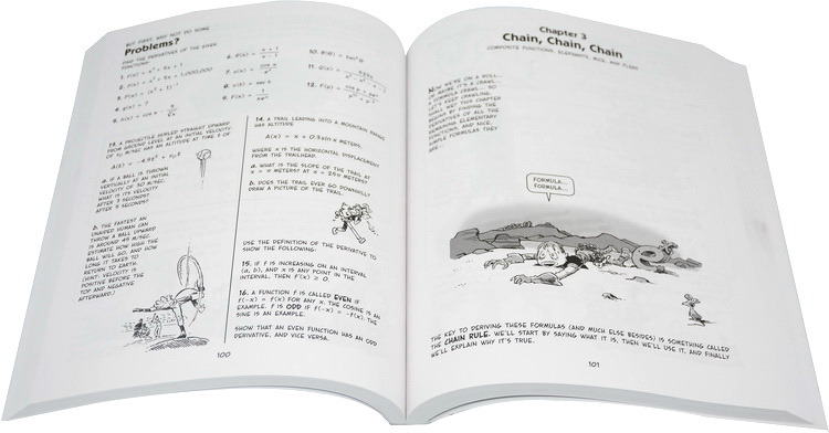 英文原版 爆笑科学漫画4册 The Cartoon Guide to Statistics/Algebra/Physics/Calculus 微积分/统计学/物理/代数漫画版教材