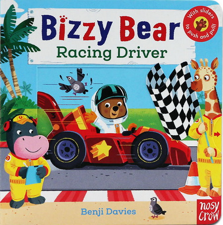 Bizzy Bear 小熊很忙系列8册 纸板机关操作翻翻书 英版 Train Driver/Zoo Ranger/Racing Driver 绘本可搭sing along