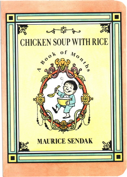 英文原版绘本 Chicken Soup with Rice 纸板书 鸡汤米饭 月份认知 廖彩杏书单 名家Maurice Sendak