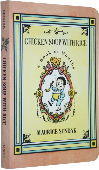 英文原版绘本 Chicken Soup with Rice 纸板书 鸡汤米饭 月份认知 廖彩杏书单 名家Maurice Sendak