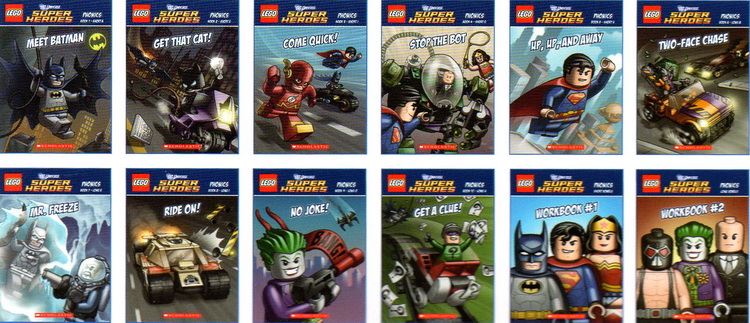 英文原版书  Lego DC Universe Super Heroes Phonics 乐高宇宙超级英雄12册盒装 儿童认知自然拼读绘本