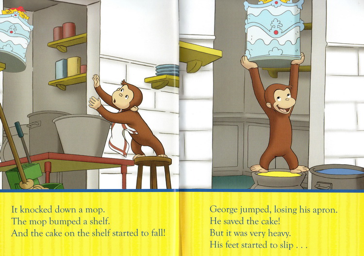 英文原版 Reading Fun with Curious George 6册礼盒装好奇猴乔治分级读物 附海报贴纸  英文启蒙绘本