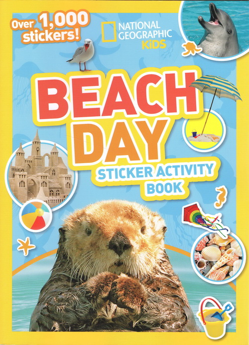英文原版 美国国家地理National Geographic Kids Beach Day 含贴纸1000 儿童百科书 动物系列贴纸书