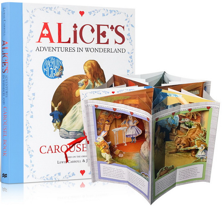 英文原版 150周年纪念版 Alice’s Adventures in Wonderland 爱丽丝梦游仙境 立体360度场景剧场 pop up 立体书 礼品书 精装