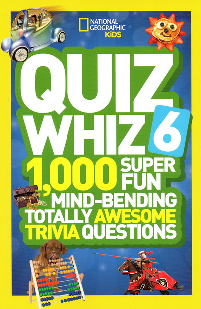 Quiz Whiz系列 国家地理儿童问答小测验 National Geographic Kids 英文原版 5册合售 英语启蒙认知科普知识 古怪趣事1000问