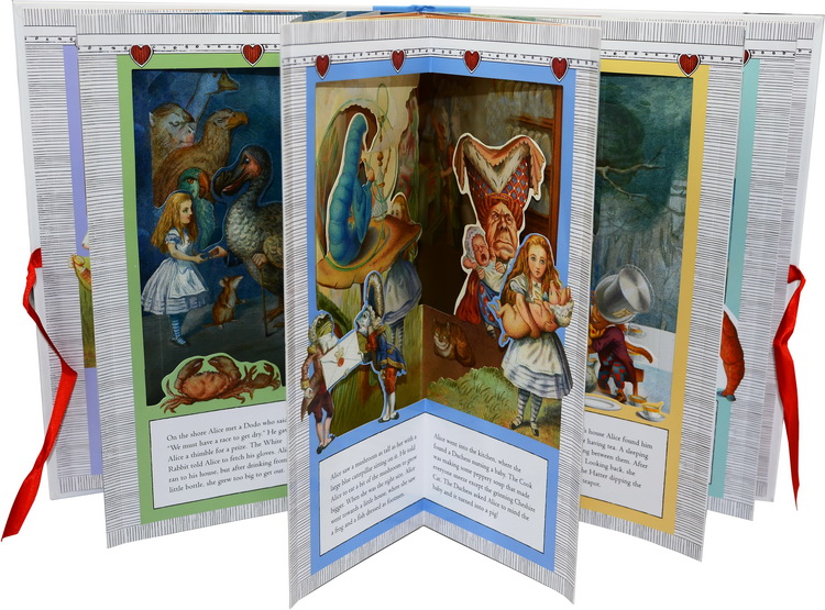 英文原版 150周年纪念版 Alice’s Adventures in Wonderland 爱丽丝梦游仙境 立体360度场景剧场 pop up 立体书 礼品书 精装