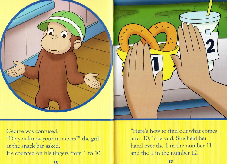 英文原版 Reading Fun with Curious George 6册礼盒装好奇猴乔治分级读物 附海报贴纸  英文启蒙绘本