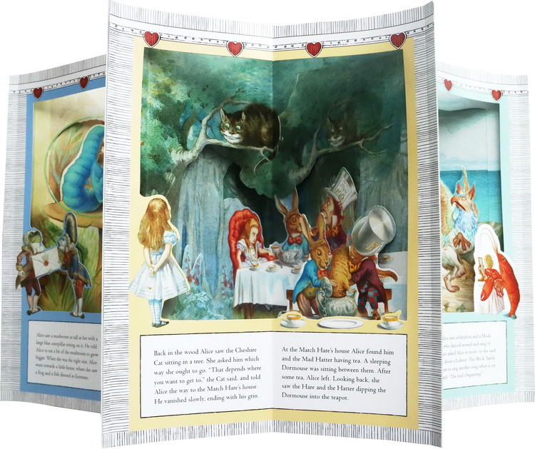 英文原版 150周年纪念版 Alice’s Adventures in Wonderland 爱丽丝梦游仙境 立体360度场景剧场 pop up 立体书 礼品书 精装
