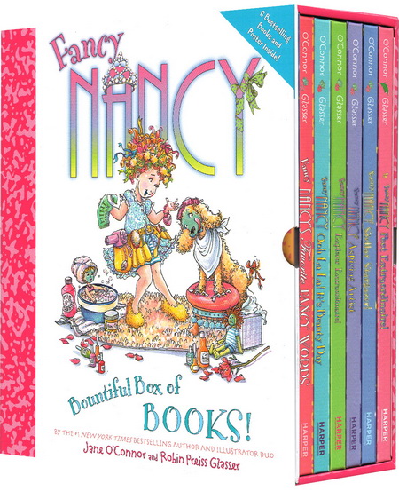 英文原版绘本 Fancy Nancy Bountiful Box of Books 漂亮的南希 礼品故事书 6册精装 送海报 小俏妞希希