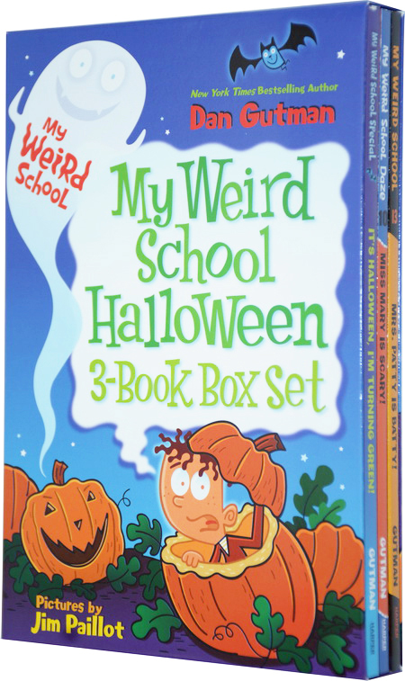 万圣节套装 疯狂的学校英文原版 My Weird School Halloween 3-Book Box Set 儿童简单插画桥梁书 小说读物