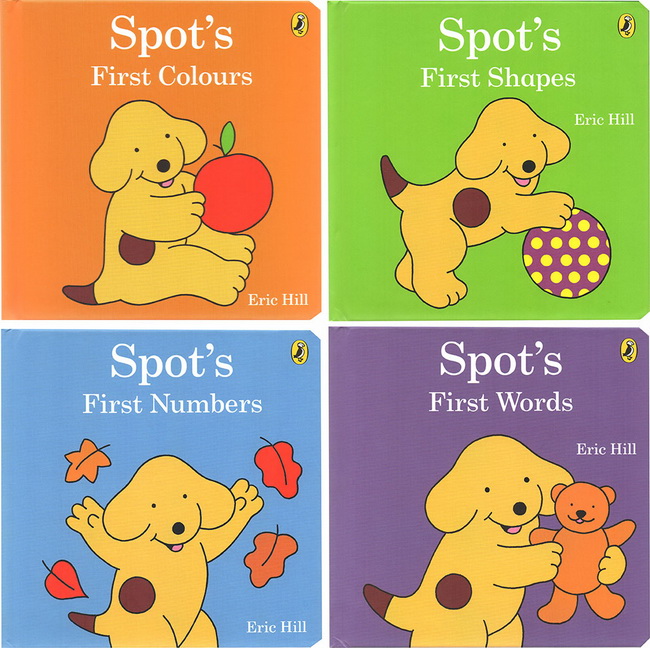 英文原版 小玻系列 Early Learning With Spot 幼儿启蒙纸板书4册礼盒装 儿童绘本
