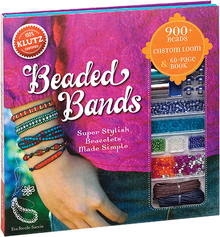 英文原版 Klutz Beaded Bands 儿童创意手链 串珠饰品制作 DIY工具包