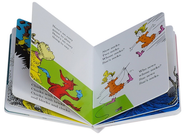 苏斯博士英文原版绘本 Dr.Seuss’s ABC 纸板书10册 幼儿启蒙分级读物 Step 廖彩杏推荐 儿童英文学习 Fox In Socks/Foot Book