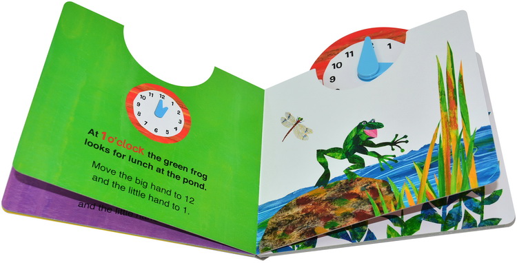 The World of Eric Carle What’s the Time? 纸板时钟操作书 时间认知学习 艾瑞卡尔爷爷好饥饿的毛毛虫Very Hungry Caterpillar